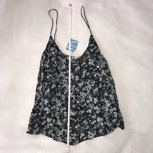 Free People Kora Print Camisole Tank Semi Crop Top - Picture 7 of 8